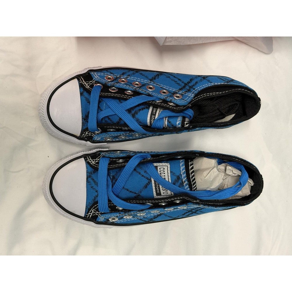 Low Top Sneakers Blue Black Size 10